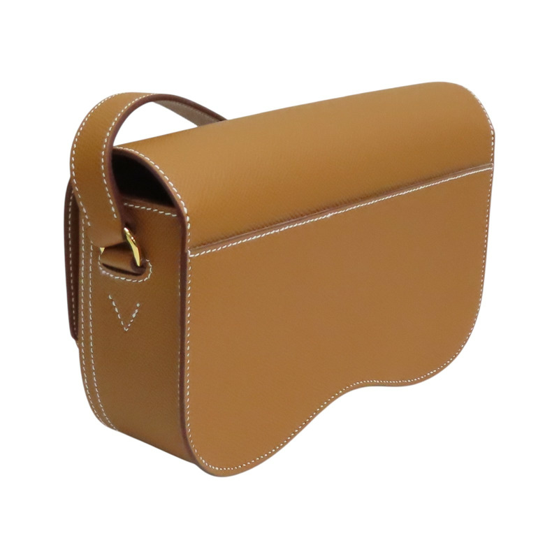 金棕色 Epsom牛皮 Della Cavalleria Elan 肩背包 W刻 金扣【HERMES 愛馬仕】 H084658CC37-1