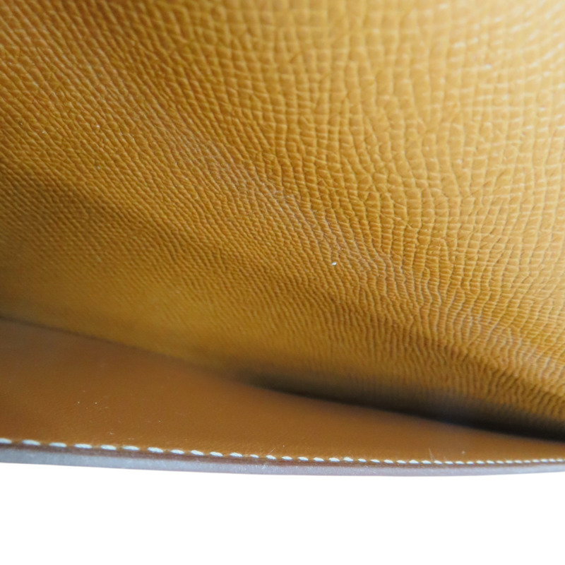 金棕色 Epsom牛皮 Della Cavalleria Elan 肩背包 W刻 金扣【HERMES 愛馬仕】 H084658CC37-3