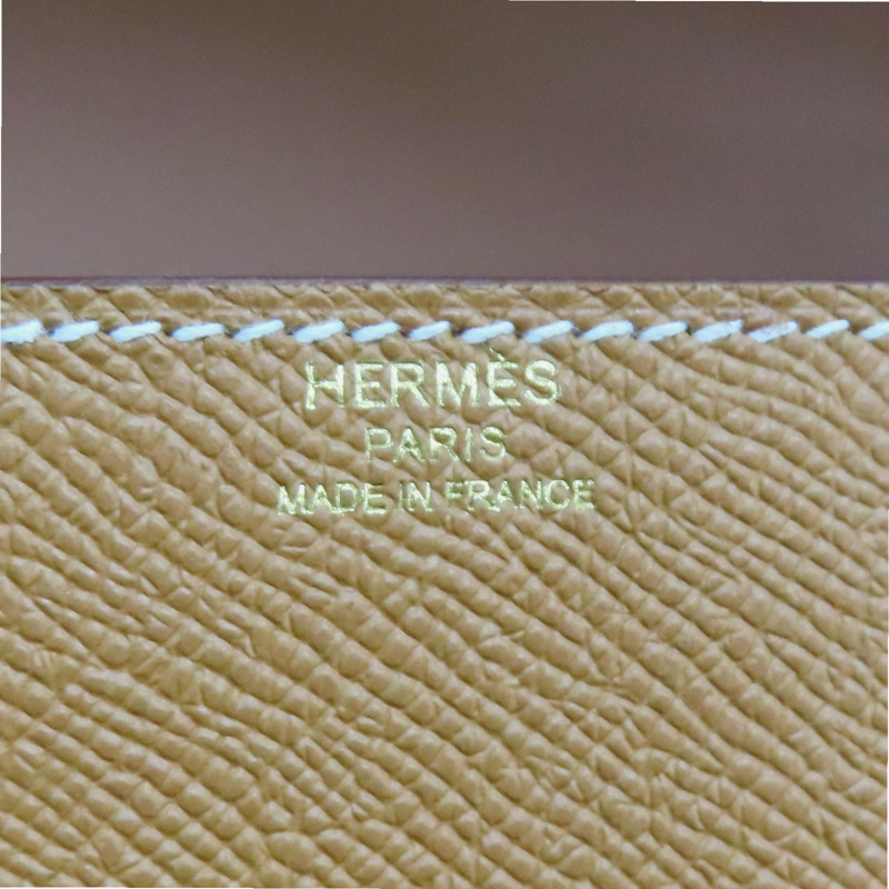 金棕色 Epsom牛皮 Della Cavalleria Elan 肩背包 W刻 金扣【HERMES 愛馬仕】 H084658CC37-4