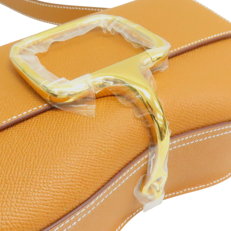 金棕色 Epsom牛皮 Della Cavalleria Elan 肩背包 W刻 金扣【HERMES 愛馬仕】 H084658CC37-6
