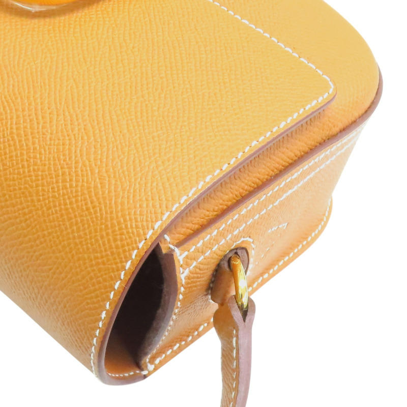 金棕色 Epsom牛皮 Della Cavalleria Elan 肩背包 W刻 金扣【HERMES 愛馬仕】 H084658CC37-7