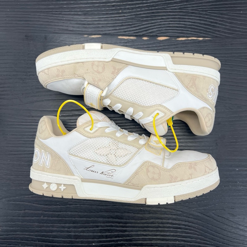 Louis Vuitton路易威登 trainer 卡其色魔術貼 41.5 碼-5