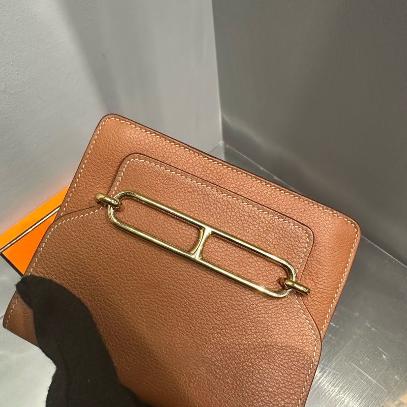 近新Z刻🌟Hermes 愛馬仕Roulis Slim Evercolor 豬鼻子 金棕金扣|Classic Trend CT精品|台北東區實體-5