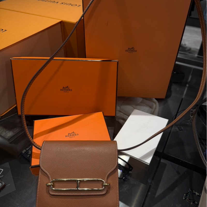 近新Z刻🌟Hermes 愛馬仕Roulis Slim Evercolor 豬鼻子 金棕金扣｜Classic Trend CT精品｜台北東區實體-0