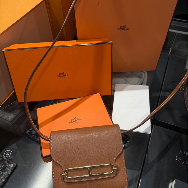 近新Z刻🌟Hermes 愛馬仕Roulis Slim Evercolor 豬鼻子 金棕金扣｜Classic Trend CT精品｜台北東區實體-1