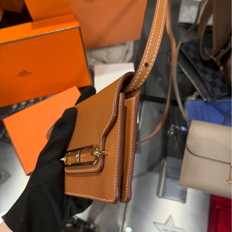 近新Z刻🌟Hermes 愛馬仕Roulis Slim Evercolor 豬鼻子 金棕金扣｜Classic Trend CT精品｜台北東區實體-3