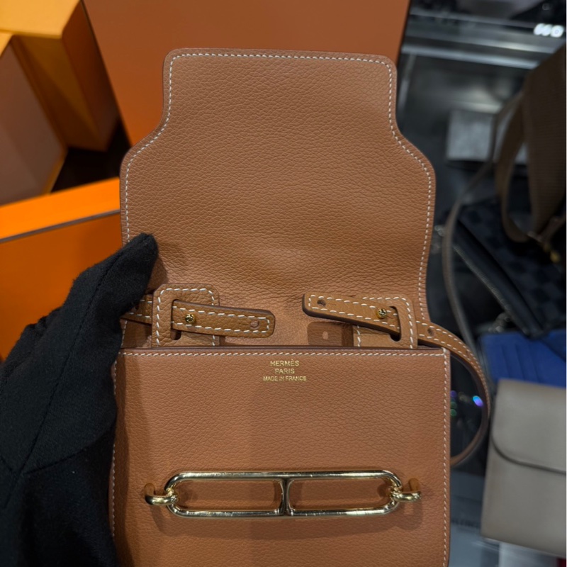 近新Z刻🌟Hermes 愛馬仕Roulis Slim Evercolor 豬鼻子 金棕金扣｜Classic Trend CT精品｜台北東區實體-5