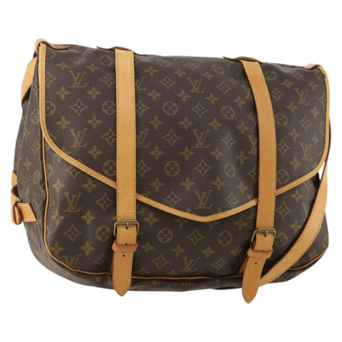 路易威登 Monogram Saumur 43 肩背包 M42252 LV Auth BAZ815A