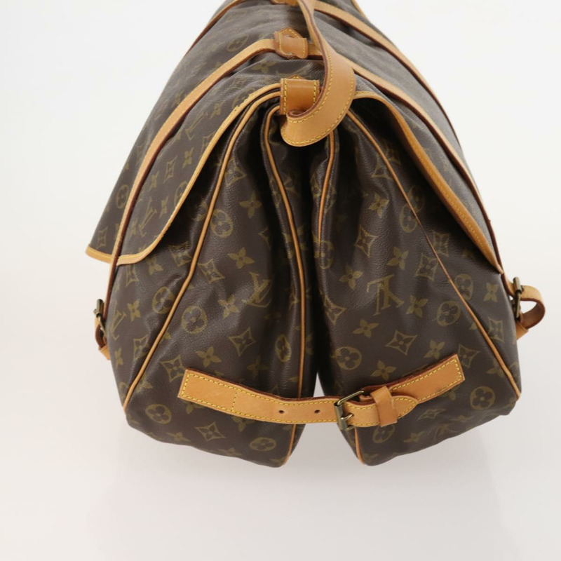 【日本直送】路易威登 Monogram Saumur 43 肩背包 M42252 LV Auth BAZ815A-2