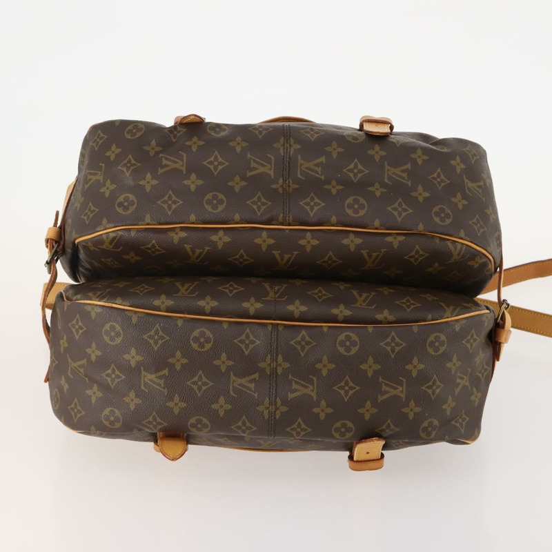 【日本直送】路易威登 Monogram Saumur 43 肩背包 M42252 LV Auth BAZ815A-4