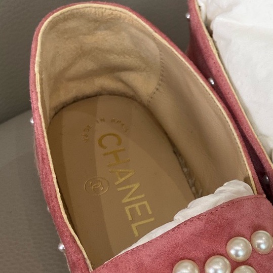 閒置未使用 CHANEL香奈兒珍珠平底鞋休閒鞋36碼 附件:單品-2