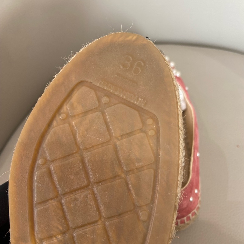 閒置未使用 CHANEL香奈兒珍珠平底鞋休閒鞋36碼 附件:單品-4