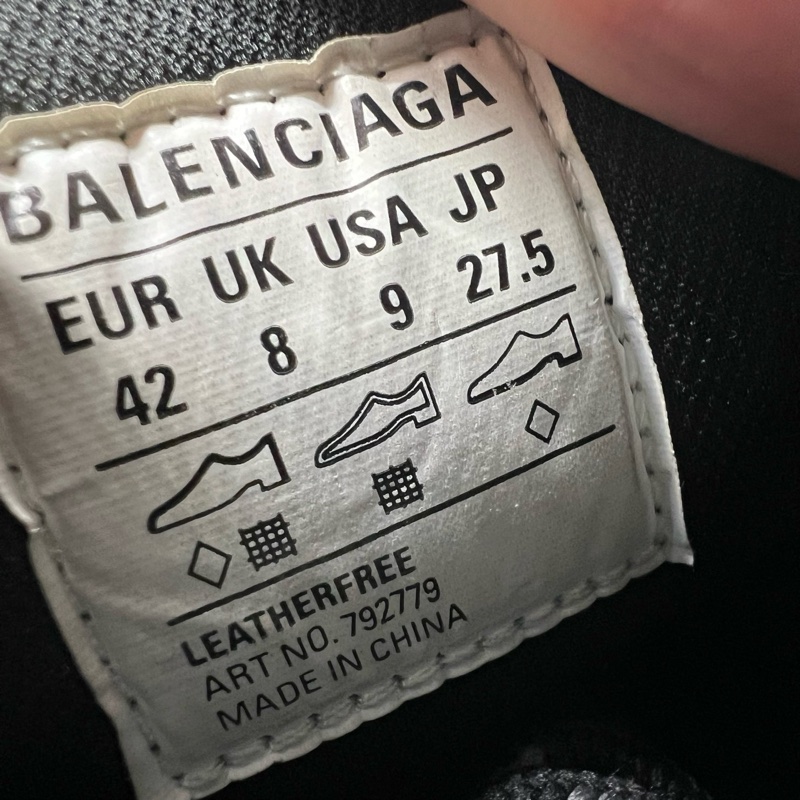 巴黎世家 10xl 黑 碼數 42碼-7