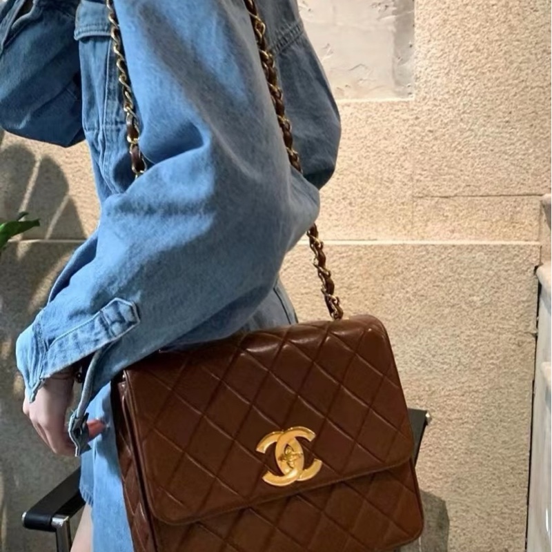 ChanelVintage 荔枝牛皮大方胖-3