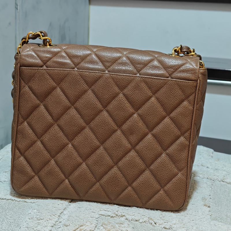 ChanelVintage 荔枝牛皮大方胖-5