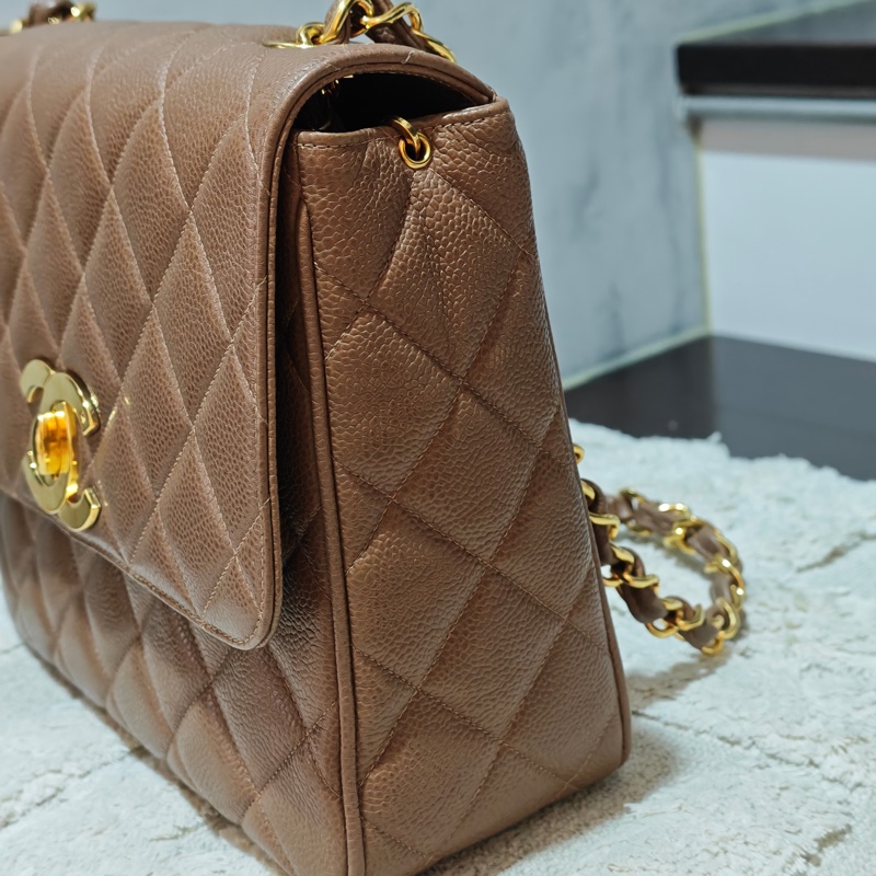 ChanelVintage 荔枝牛皮大方胖-7