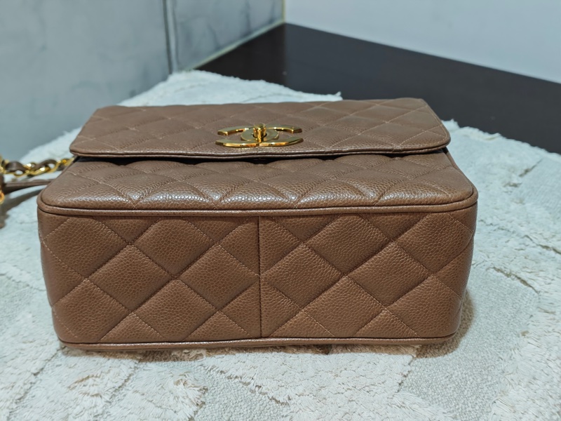 ChanelVintage 荔枝牛皮大方胖-9