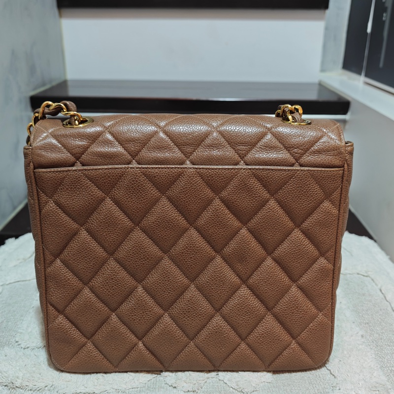 ChanelVintage 荔枝牛皮大方胖-11