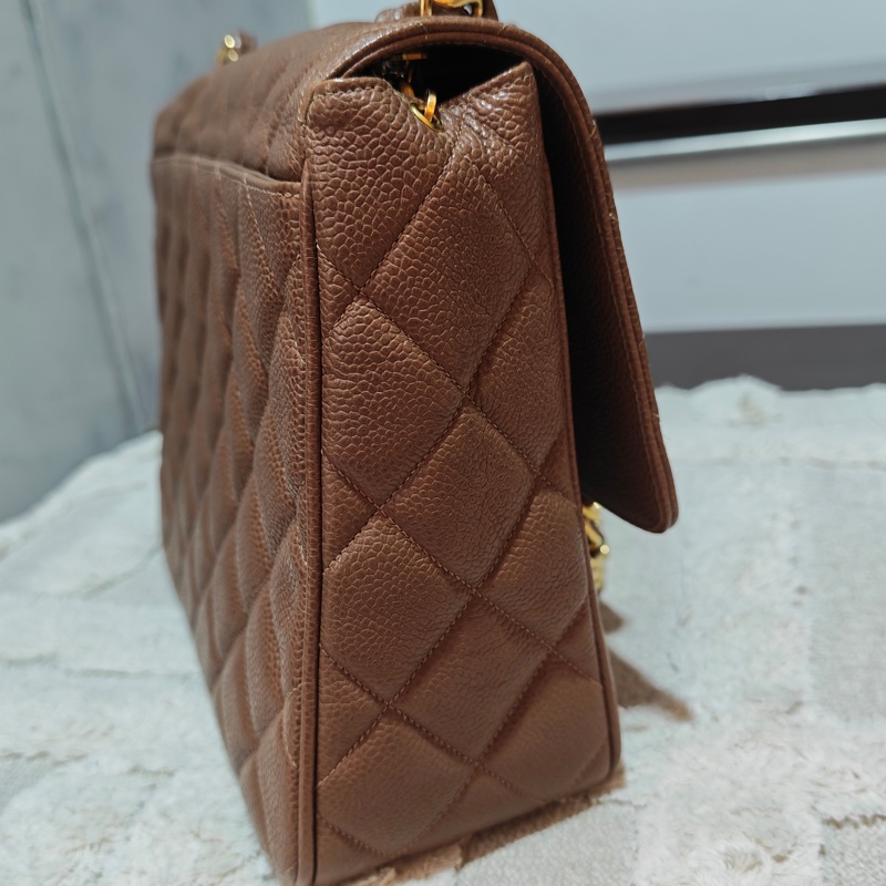 ChanelVintage 荔枝牛皮大方胖-12