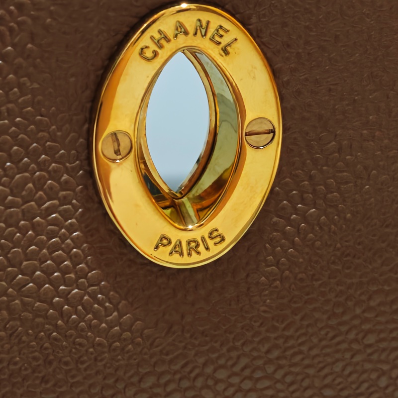 ChanelVintage 荔枝牛皮大方胖-17