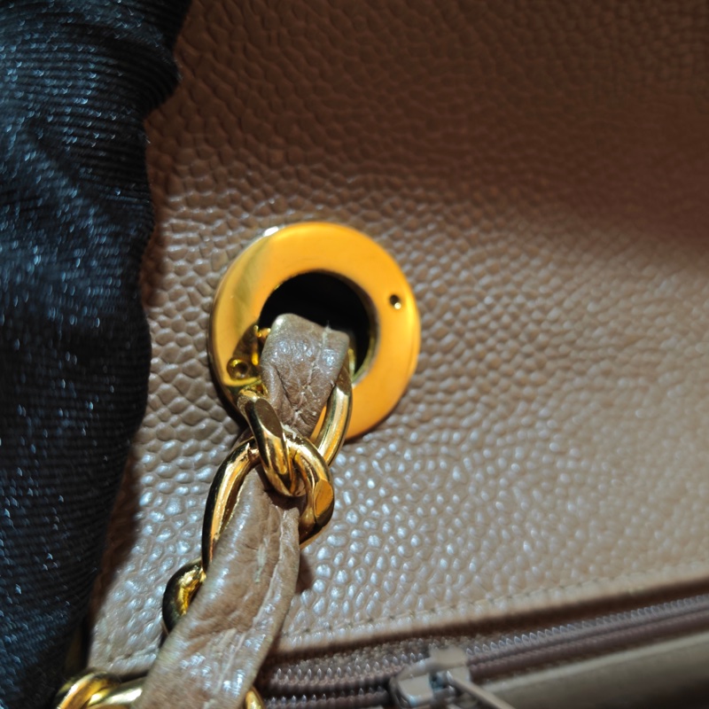 ChanelVintage 荔枝牛皮大方胖-20