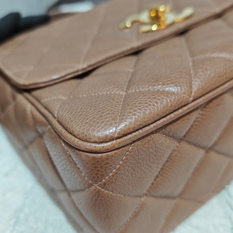 ChanelVintage 荔枝牛皮大方胖-22