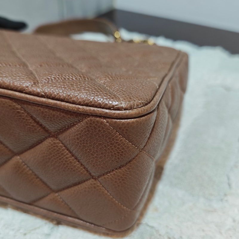 ChanelVintage 荔枝牛皮大方胖-24