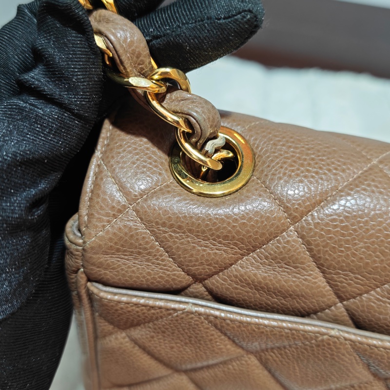 ChanelVintage 荔枝牛皮大方胖-25