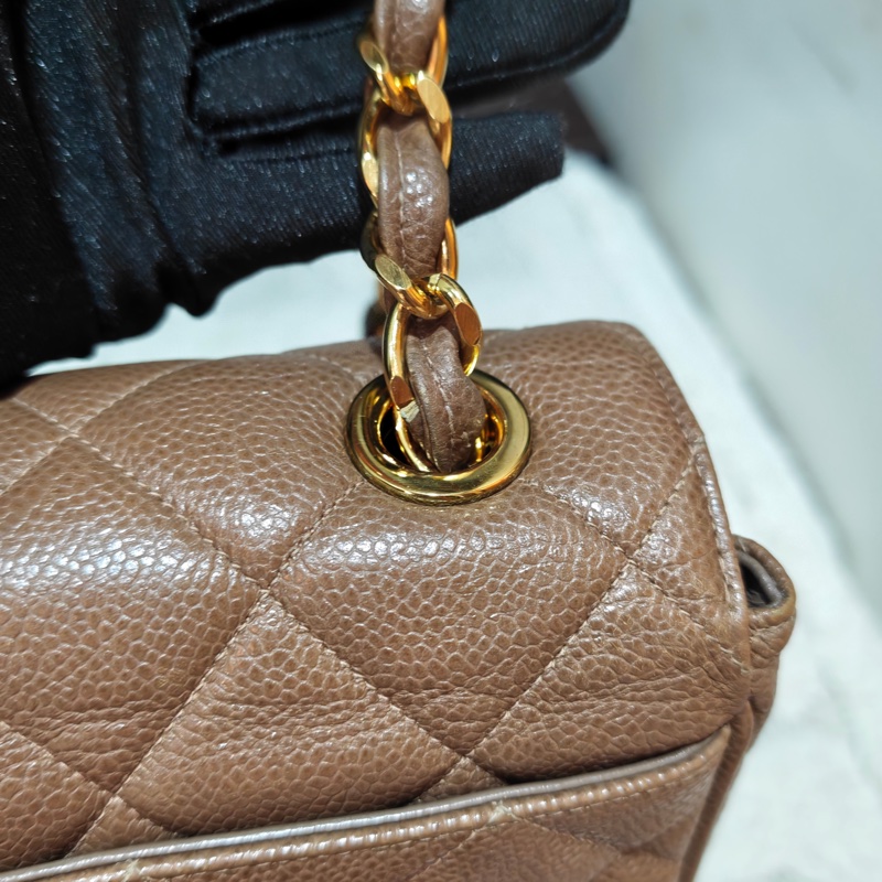 ChanelVintage 荔枝牛皮大方胖-26