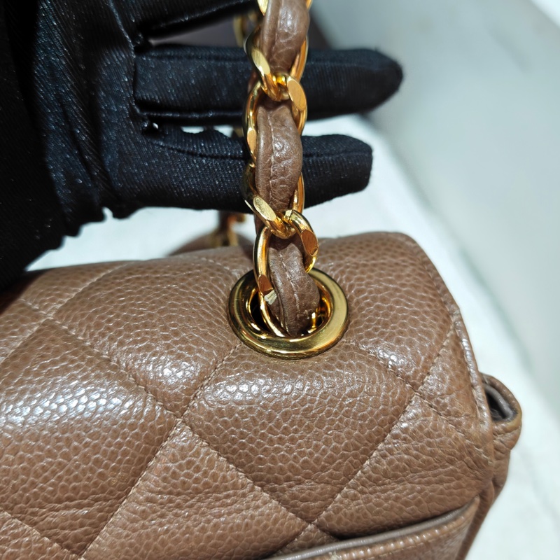 ChanelVintage 荔枝牛皮大方胖-27