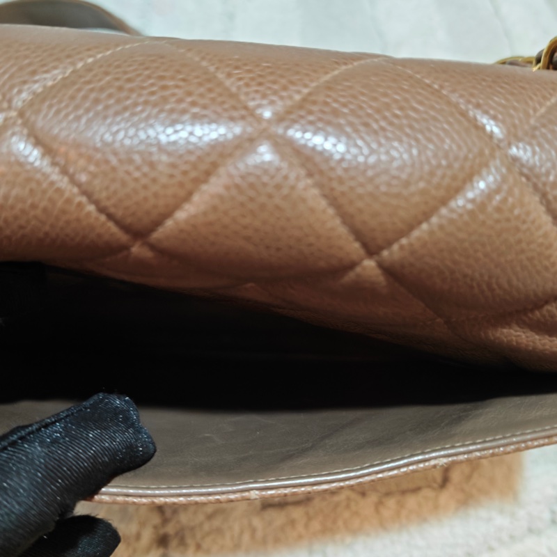 ChanelVintage 荔枝牛皮大方胖-28