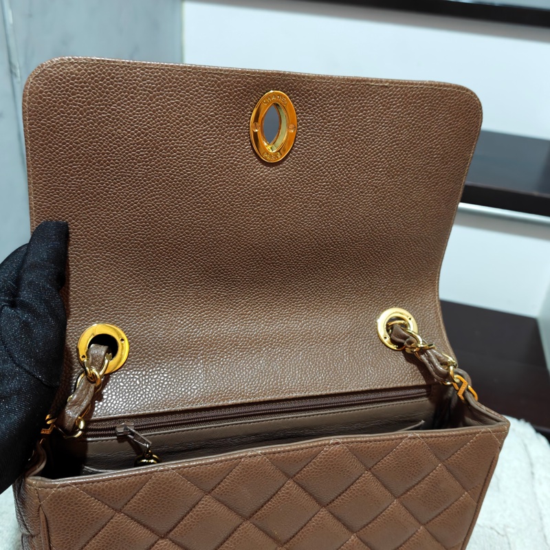 ChanelVintage 荔枝牛皮大方胖-35