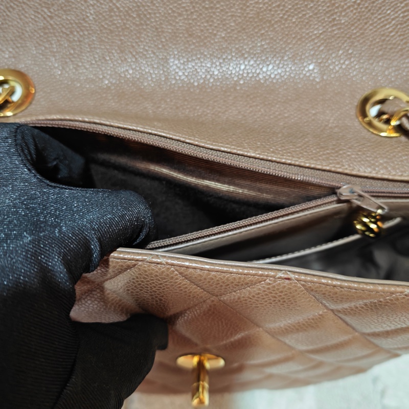 ChanelVintage 荔枝牛皮大方胖-47