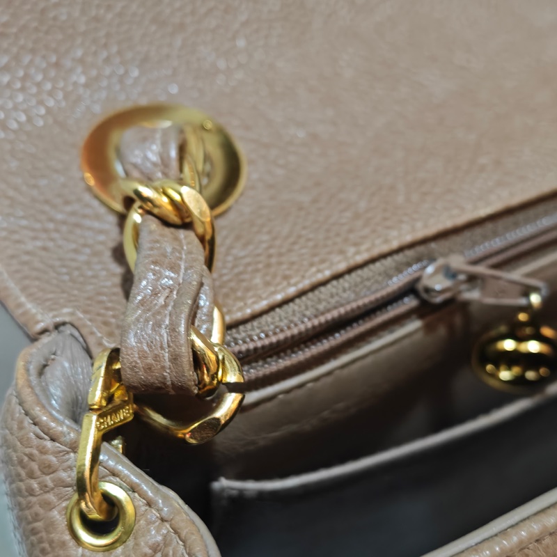 ChanelVintage 荔枝牛皮大方胖-49