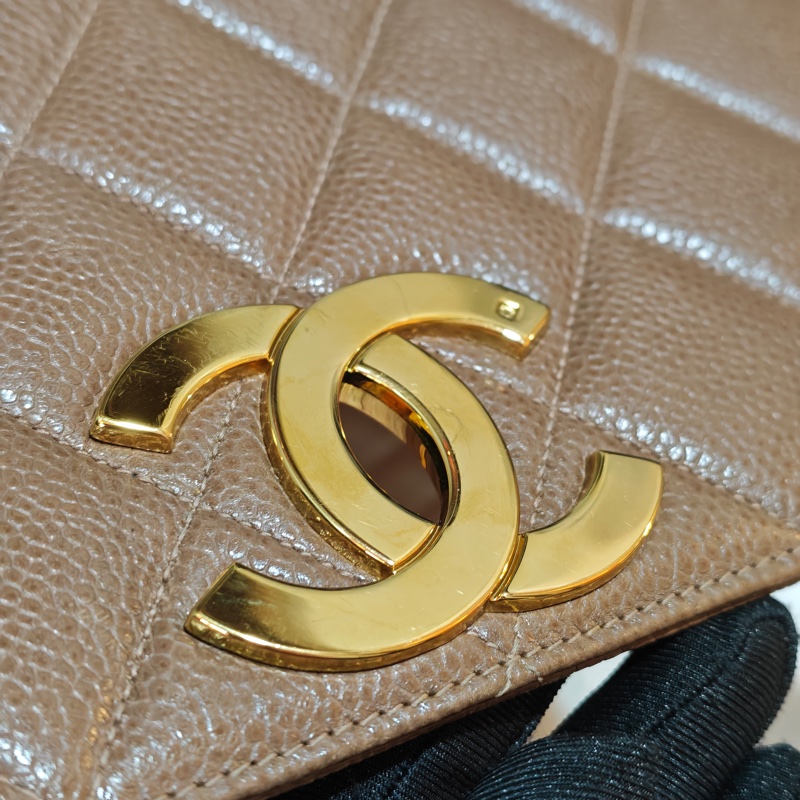 ChanelVintage 荔枝牛皮大方胖-55