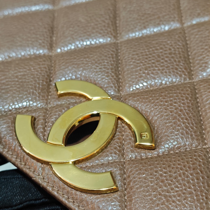 ChanelVintage 荔枝牛皮大方胖-56