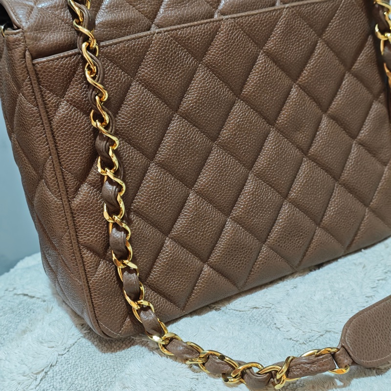 ChanelVintage 荔枝牛皮大方胖-61