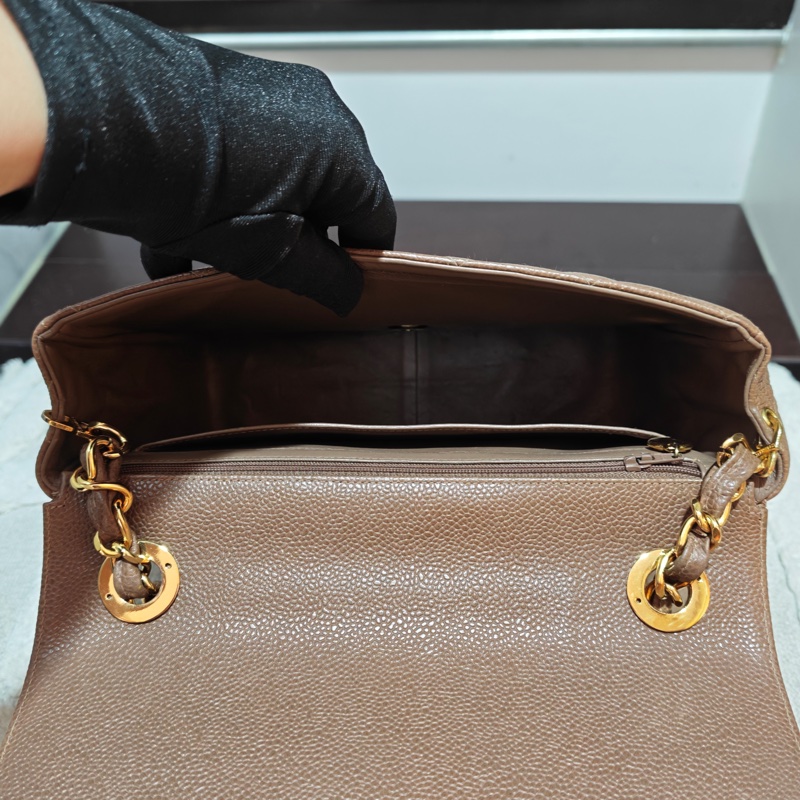 ChanelVintage 荔枝牛皮大方胖-74