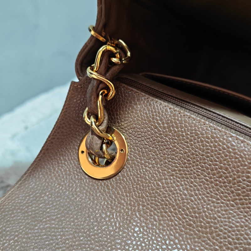 ChanelVintage 荔枝牛皮大方胖-77