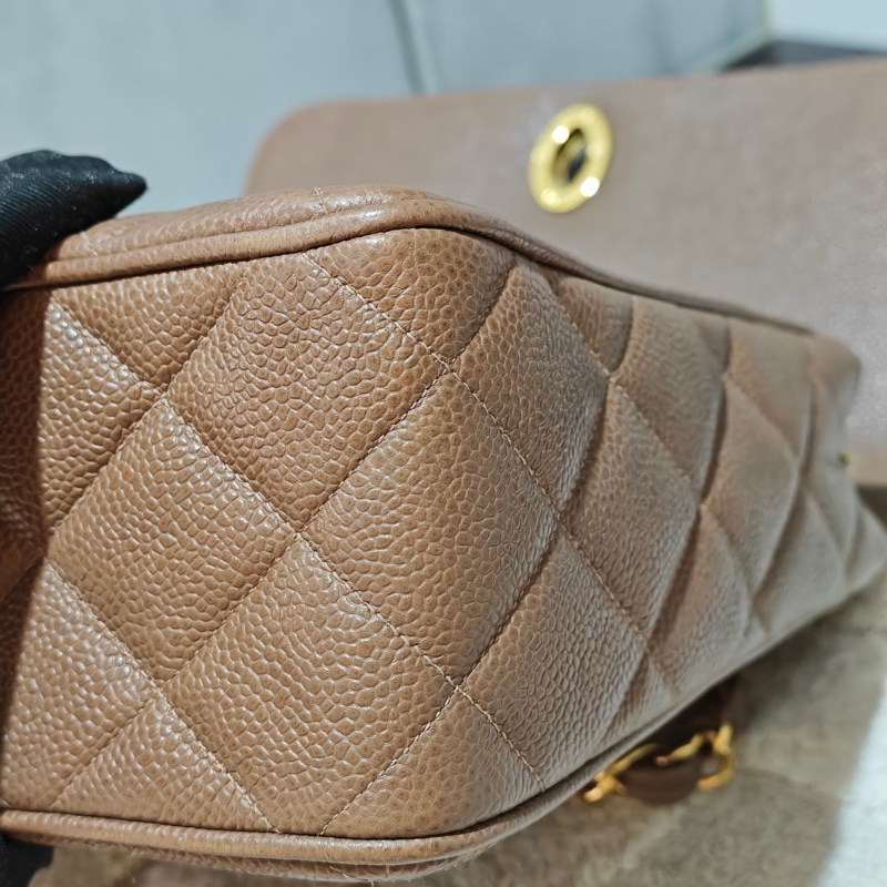 優惠到5/31 ChanelVintage 荔枝牛皮大方胖-77