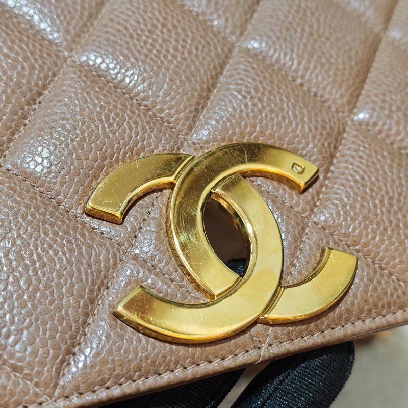 優惠到5/31 ChanelVintage 荔枝牛皮大方胖-86