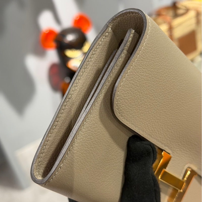 全套購證C刻🌟Hermes 愛馬仕 Constance Long Veau Evercolor 康康長夾手拿包 M8|Classic Trend CT精品|台北東區實體-6