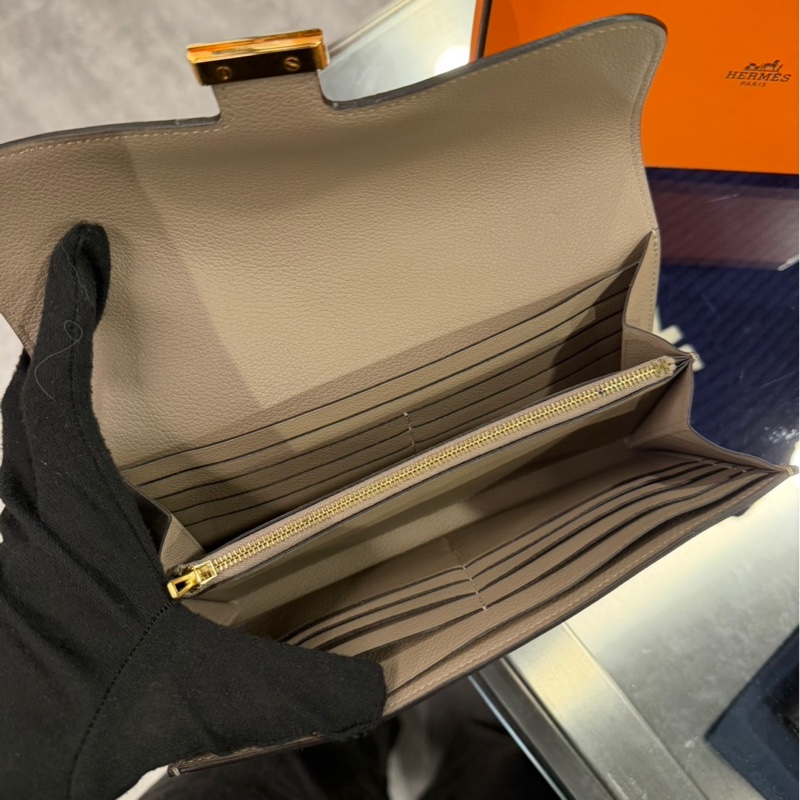 全套購證C刻🌟Hermes 愛馬仕 Constance Long Veau Evercolor 康康長夾手拿包 M8|Classic Trend CT精品|台北東區實體-8