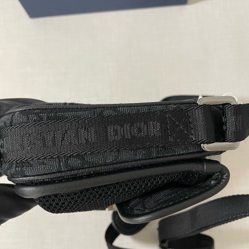 DIOR 黑色老花 小8字包 小郵差包-9