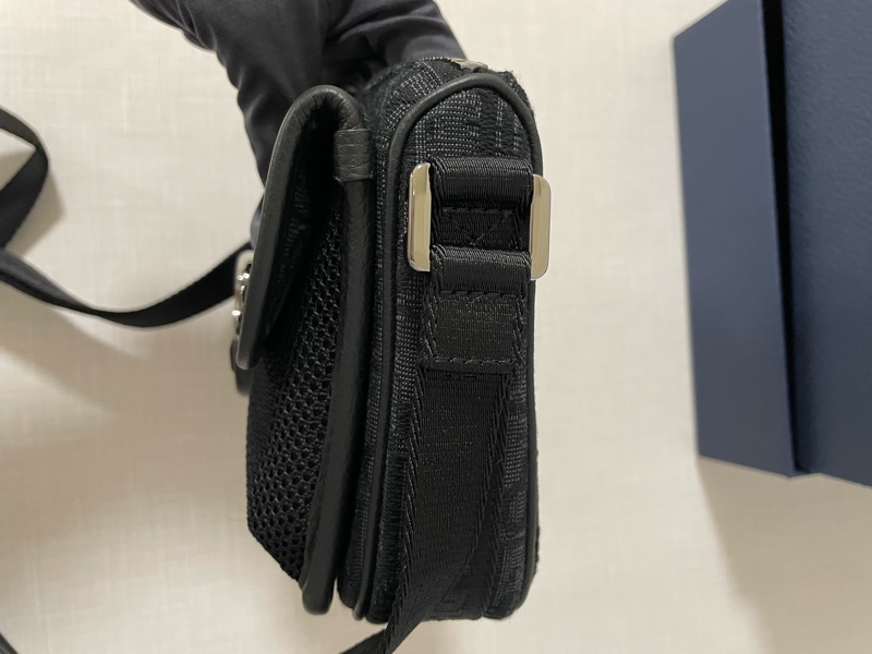 DIOR 黑色老花 小8字包 小郵差包-10