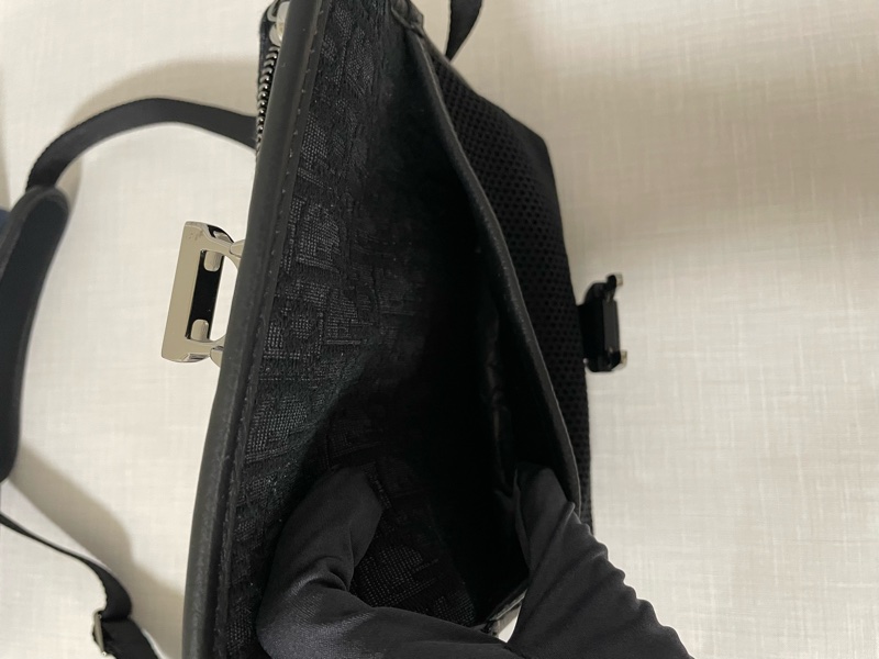 DIOR 黑色老花 小8字包 小郵差包-12