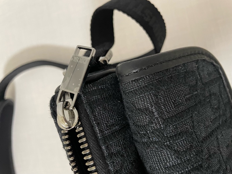 DIOR 黑色老花 小8字包 小郵差包-15