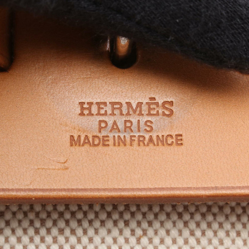 愛馬仕 Herbag Ad PM 雙肩包/手提包,Toile H 帆布,Vache Hunter 獵牛皮,女士,米色/棕色-3