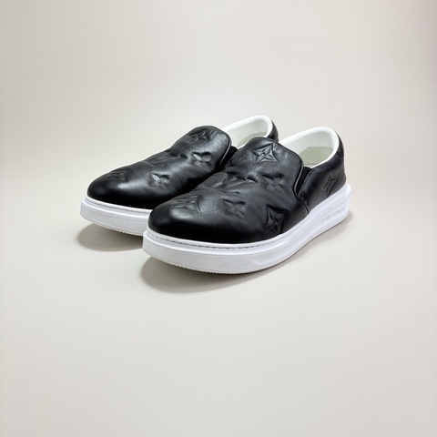 LOUIS VUITTON LV BEVER HILLS黑白一脚蹬板鞋
