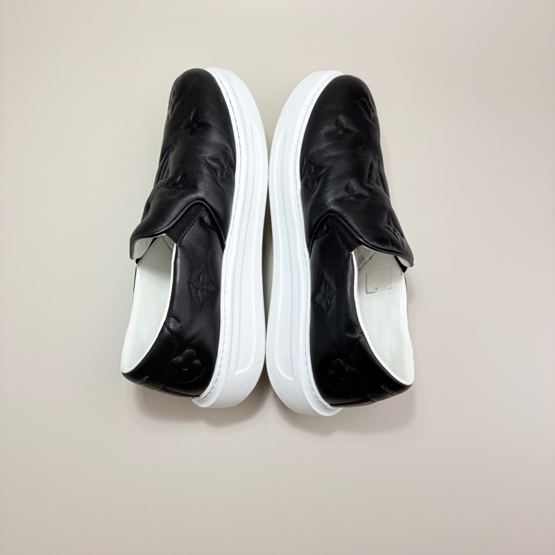 LOUIS VUITTON LV BEVER HILLS黑白一脚蹬板鞋-3